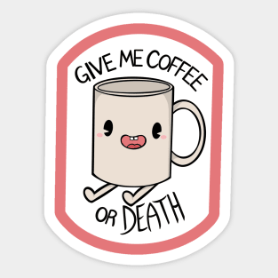 Gimme Coffee Sticker